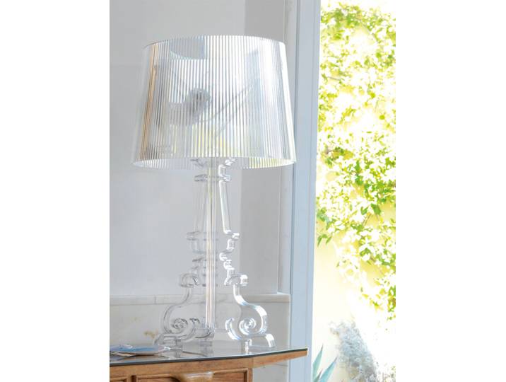 Kartell LED-Tischleuchte Bourgie transparent, Designer Ferruccio Laviani, 68/73/78 cm