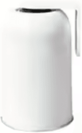 Inspire Curations Magnetic 304 Stainless Steel Mouthwash Cup With Wall Mounted Holder white