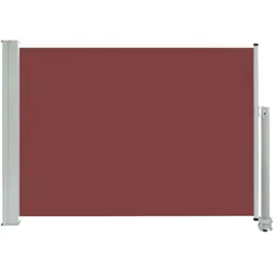Helloshop26 - Ausziehbare Seitenmarkise/Sichtschutz für Terrasse Garten Balkon 80 x 300 cm braun 02_0007397