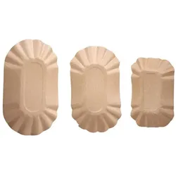 Naturestar, Einweggeschirr, Bio Schale oval Kraftpapier, FSC-zertifiziert (1000x)