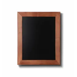 Kreidetafel Holz, flacher Rahmen, teak, 30x40