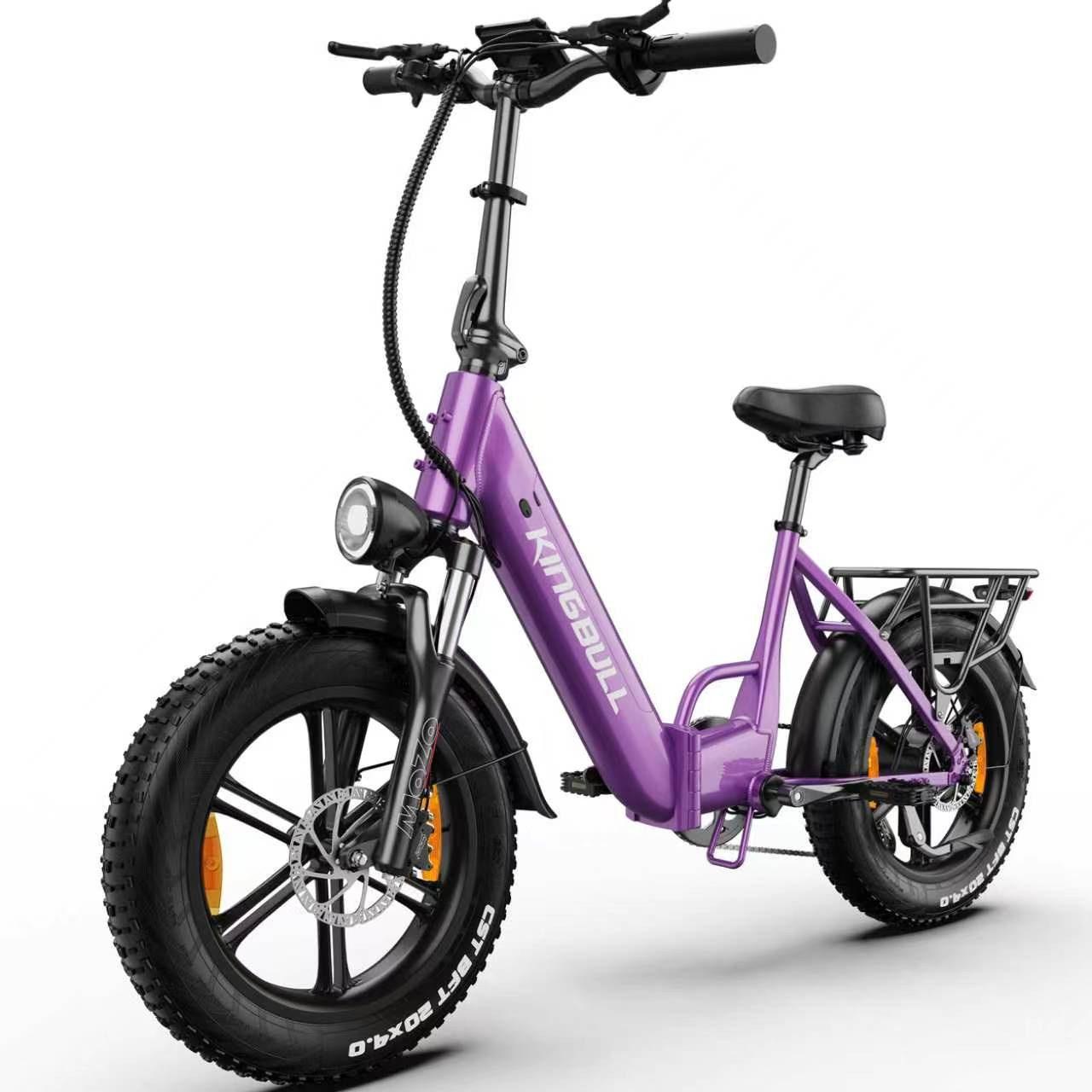 Klappbares 20 Zoll Fatbike E-Bike mit abnehmbarem Akku und bis zu 100 km Reichweite, 250W Motor, Shimano 7-Gang-Schaltung, 20×4.0" Fatbike-Reifen
