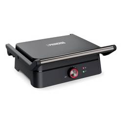 Princess Elektro, Grillplatte, Tisch Kontaktgrill Antihaftbeschichtung, Cool-Touch-Gehäuse, Kontrollleuchte, Überhitzungsschutz, spülmaschinenfest, mit Deckel 01.117502.01.001