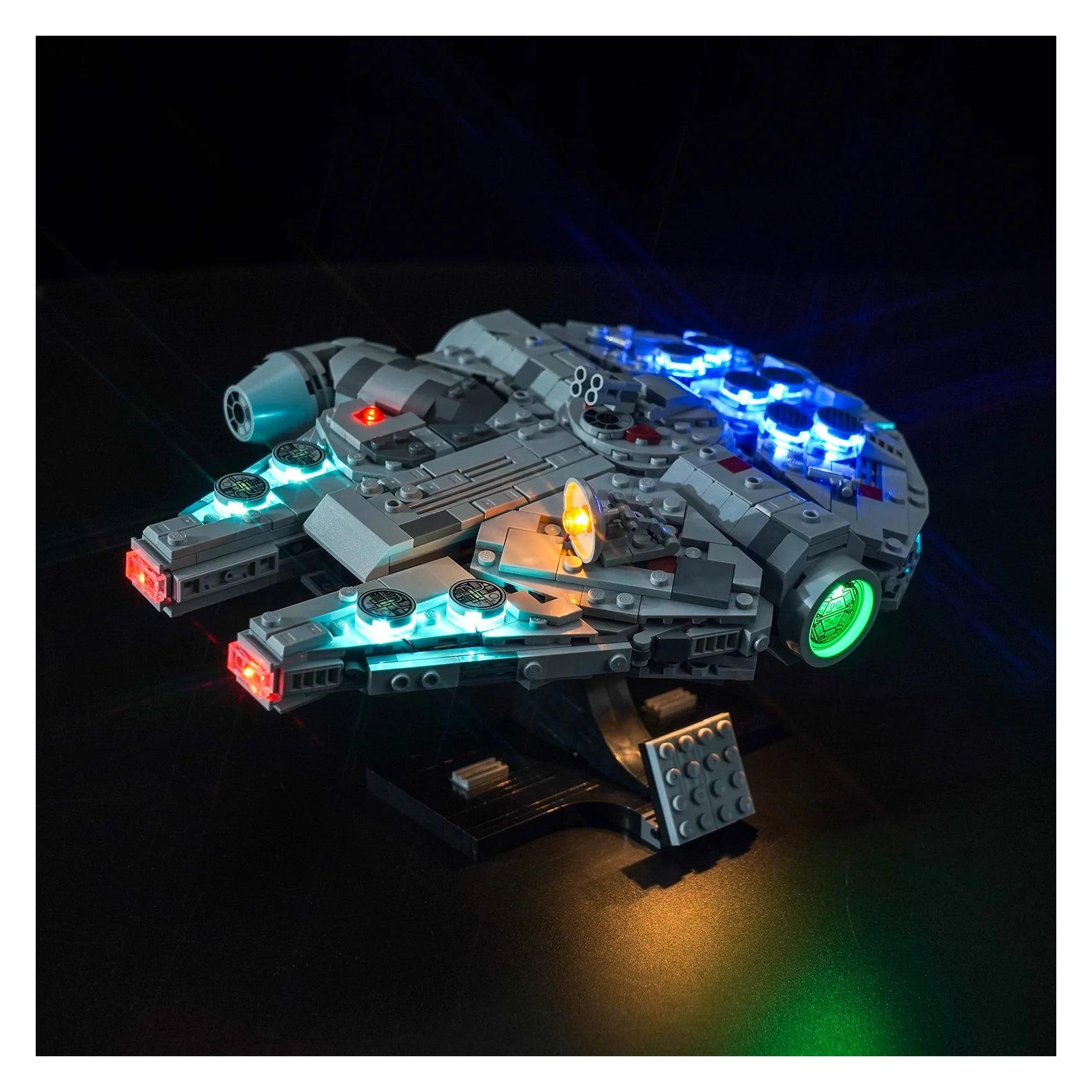 BrickBling LED Licht Set für LEGO Star Wars: Millennium Falcon (75375) inkl. Fernbedienung (P63102)