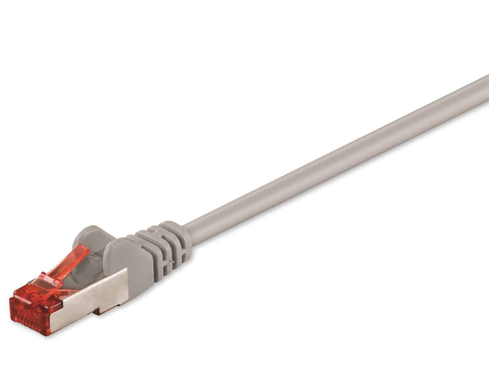 Goobay Wentronic Cat6 SSTP PIMF netwerkkabel met RJ-45 connectoren, 20 meter, grijs