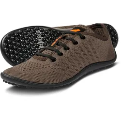 leguano go: maron Barfußschuhe Sneaker- Gr. 46