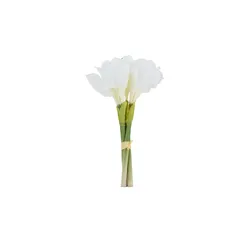 Amaryllis   , weiß , Kunststoff , Maße (cm): H: 32