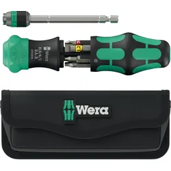 WERA 05051516001 - Kombi-Ratschenschrauber mit 6 Bits, 26 RA-R, mit Tasche