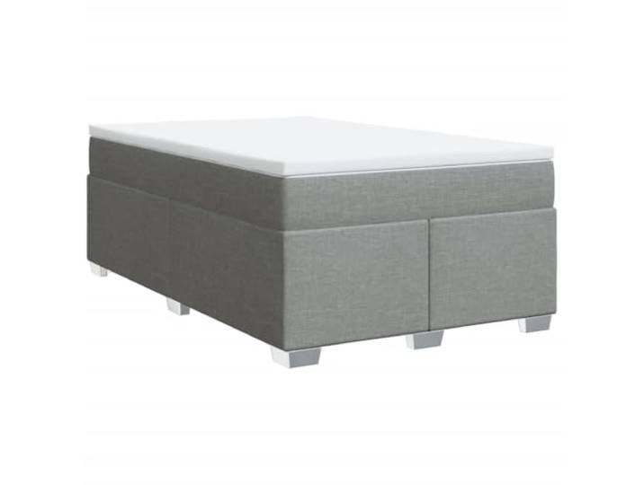 PUGYNBK Boxspringbett, Polyester, 120 x 200 cm Taschenfederkernmatratze, waschbarer Matratzenschoner, Lattenrost, robuste Beine