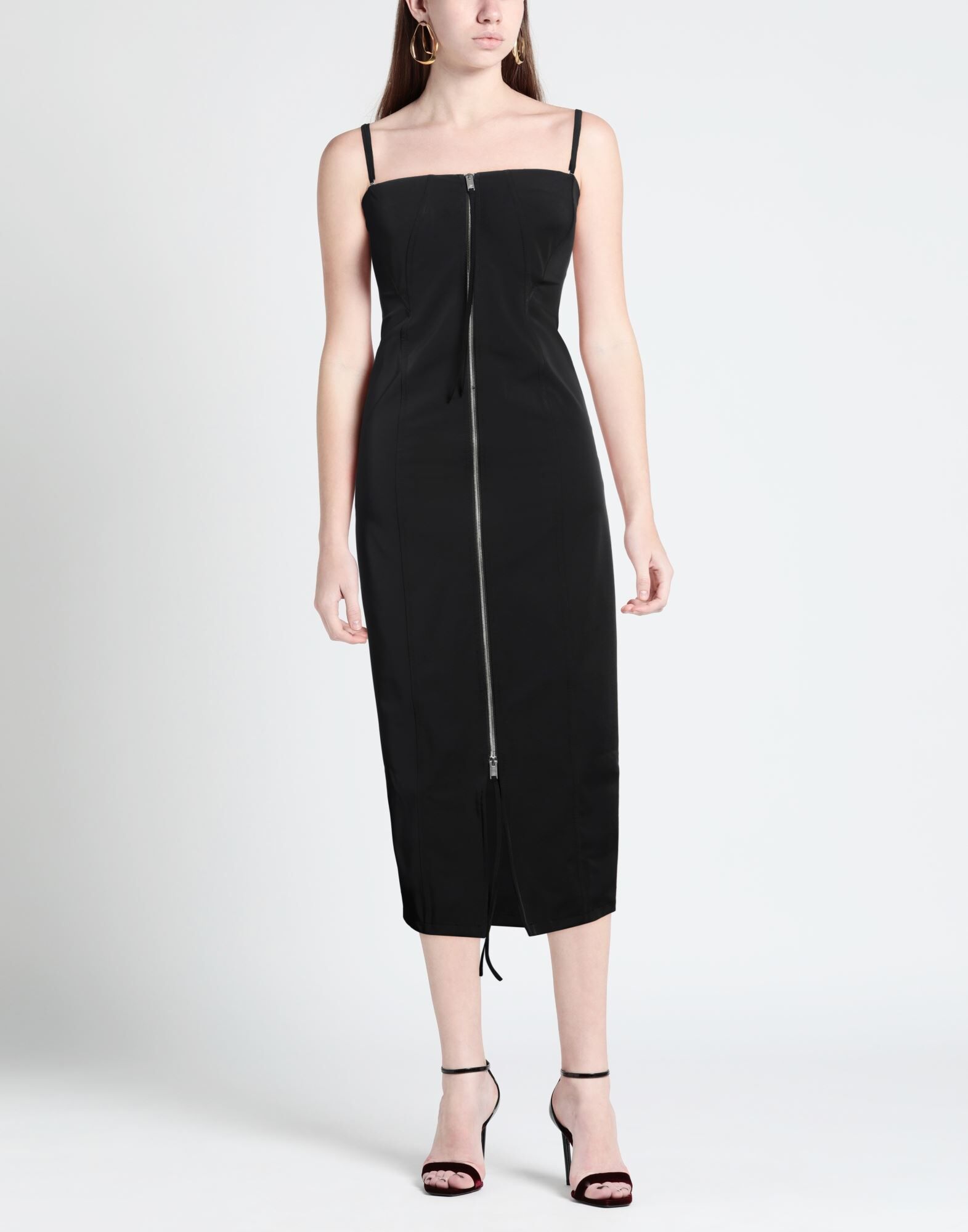 Blumarine Vestido largo Mujer Negro 32 Mujer