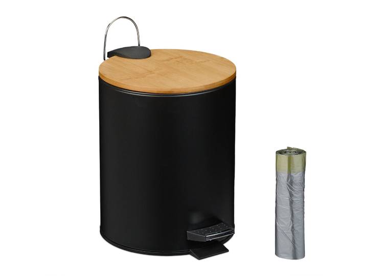 Kosmetikeimer 5 Liter Hellbraun-Schwarz