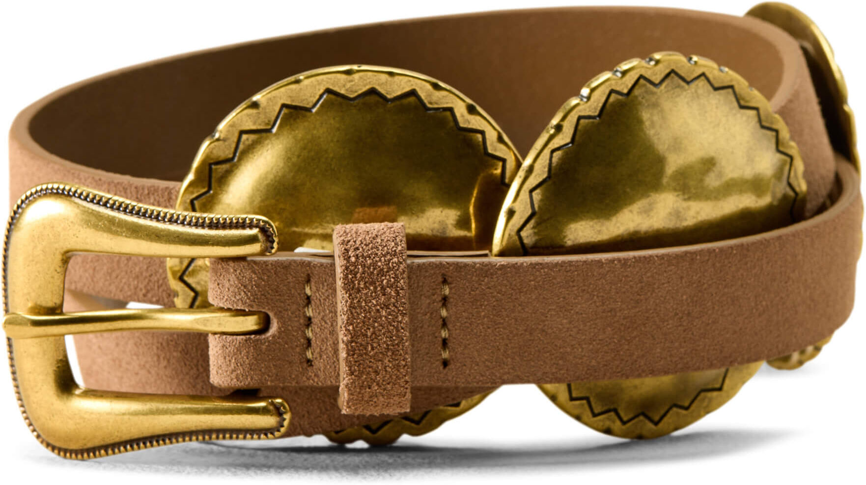 Women's La Honda Belt in Tan Suede, Size: Small by Ariat