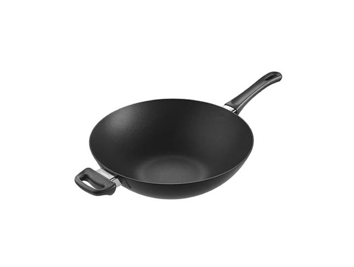SCANPAN Classic Wokpfanne 32 cm, Stratanium+ Antihaft, für Ceran- & Gasherd