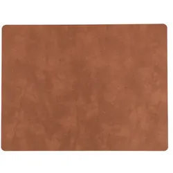 LINDDNA Tischset Nupo L Square Leder Beige Natur (Large)