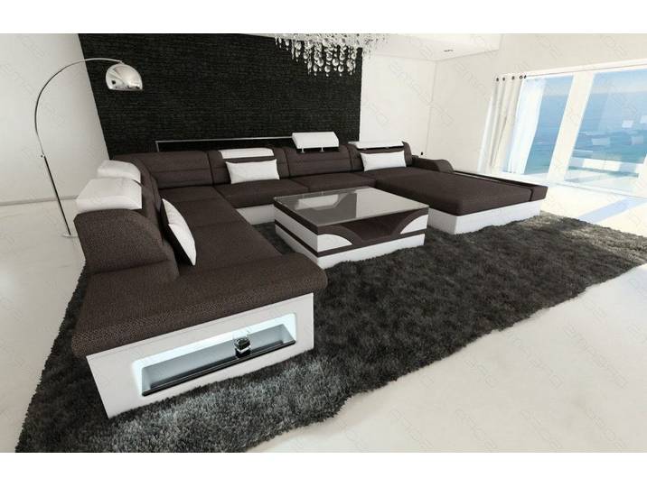 Wohnlandschaft Mezzo XXL U-Form in Stoff
