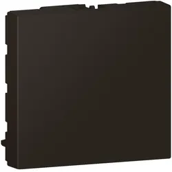 Legrand 079181L Mosaic Blindabdeckung, 2-modulig, Farbe: Schwarz