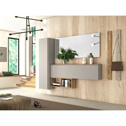 Arredokit Garderobenkombination Gardasee Lack Beige Sand