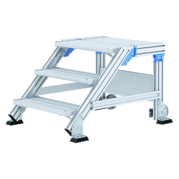 Zarges LM-Treppenpodest mit Neigung 3 Stufen Z600 (Gerüst, 100 cm) (40859529)
