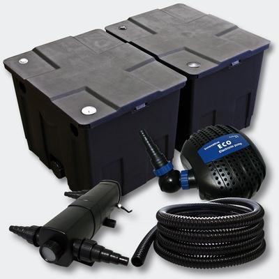 Helloshop26 - Biofilter 60000l Teichfiltrationsset mit 24 Watt Eco UVC Pumpe 4216506