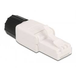 Delock 86978 RJ45 Stecker Cat.6A UTP werkzeugfrei 86978 Polzahl Sensoren 8P8C Weiß 1 St.