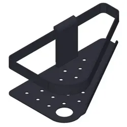 Giese Newport Duschkorb 30822-14 Halter für Rasierer, Eckmodell ,schwarz matt