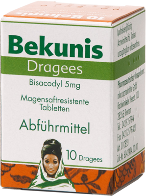 Hansa Naturheilmittel GmbH BEKUNIS Dragees Bisacodyl 5 mg magensaftres.Tabl. 10 St 08892506