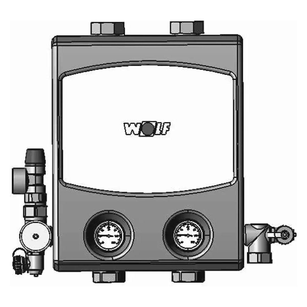 KG Wolf Wolf Pumpengruppe Heizkreis mit HE-Pumpe EEi<0,23, CGB(-2)-75/100 (Durchlaufpumpe) (2075108)