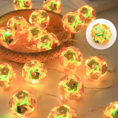 Inspired Finds Romantic Rose Flower LED String Lights 4.92ft Rose Flower String Lights For Bedroom & Garden Decor orange
