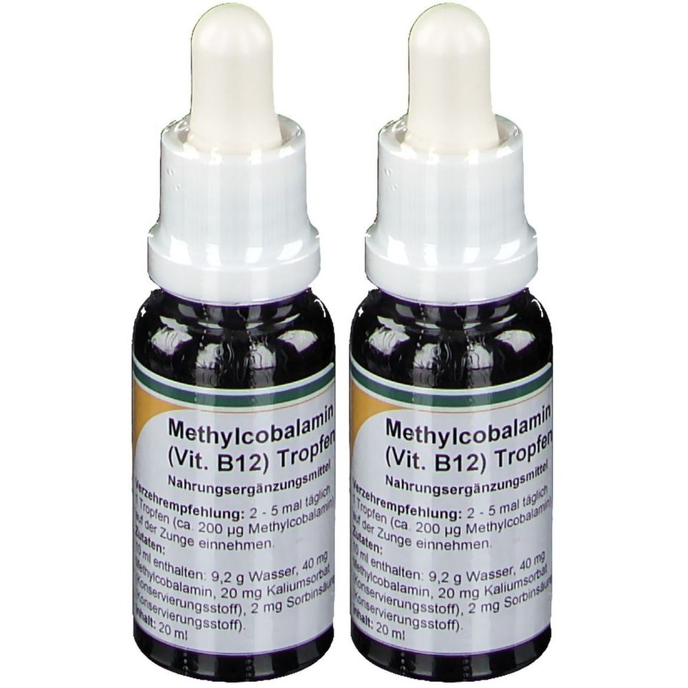 Methylcobalamin Vitamin B12 Tropfen 2x 2x20 ml