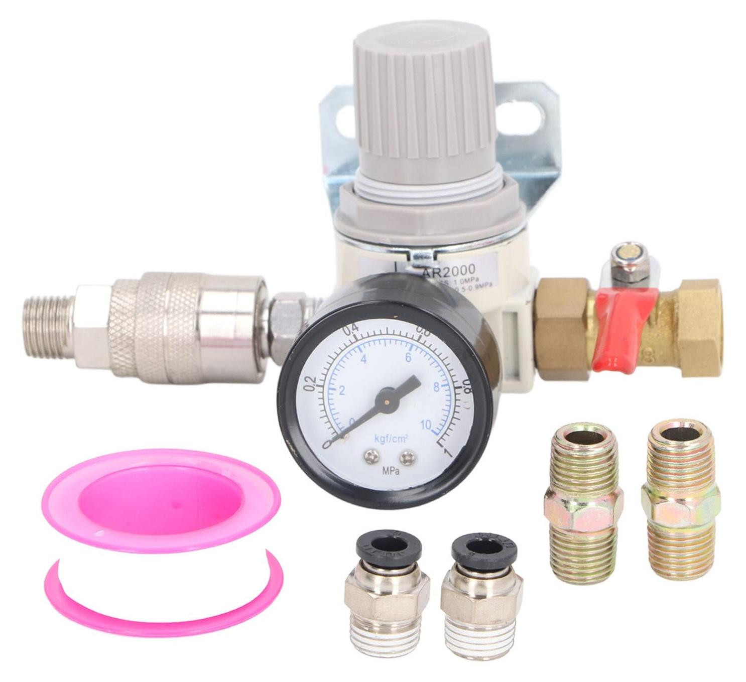 Dripio Drukregelaar voor perslucht met manometer 0–1 MPa, 3/8" NPT
