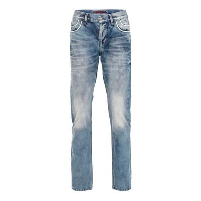 Regular-fit-Jeans CIPO & BAXX "Cipo & Baxx Jeans DENIM", Herren, Gr. W31 L32, Länge 32, blau, Obermaterial: 100% Baumwolle CO., uni, regular fit, Jeans, bequeme Jeans im Regular Fit-Schnitt, CD594