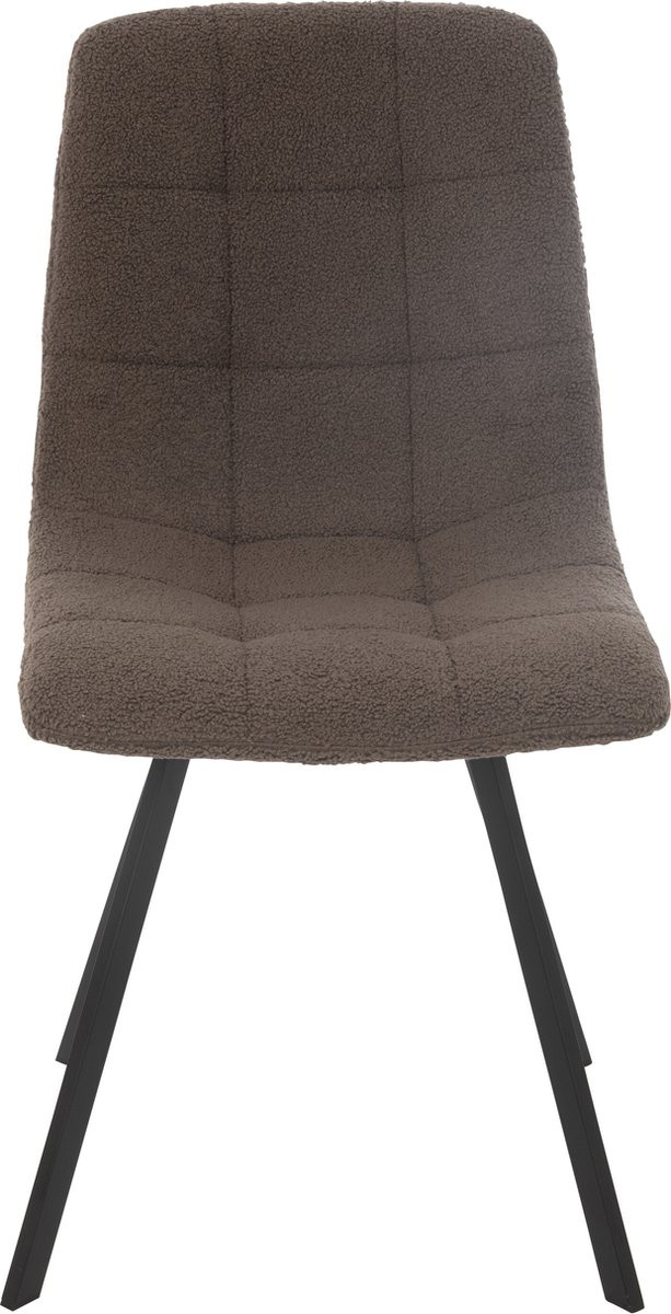 J-Line stoel Clark metaal en polyester taupe