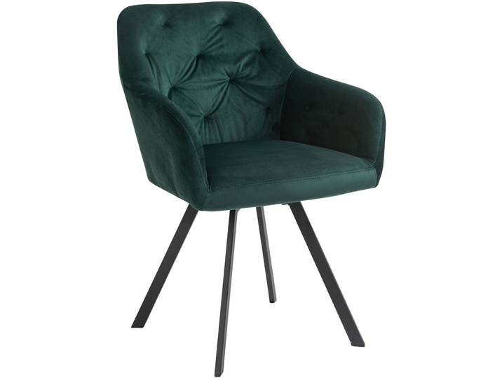 Stuhl Joris tannengrün Samt/Polyester