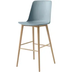 &Tradition Rely HW133 Barhocker, höhe 75 cm, eiche natur / light blue
