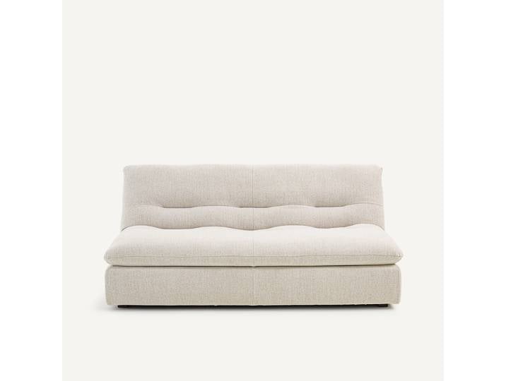 AM.PM Banquette 3 places, modulable, en tissu tweedé, GIULIANO Blanc Ivoire