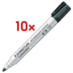 Staedtler 10x Whiteboard-Marker »Lumocolor 351« schwarz