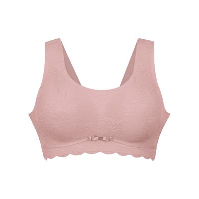 Bralette ANITA "Bralette Essentials Lace", Damen, Gr. XL, N-Gr, rosa (rosewood), Obermaterial: 61% Polyamid PA. 39% Elasthan EL., BHs Bralette