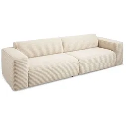 SOMETA Bigsofa Clob Cord Weiß Ivory