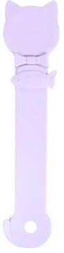 Uplift Essentials Ergonomic Cat Strip Squeeze Spoon For Mess Free Wet Treat Feeding purple