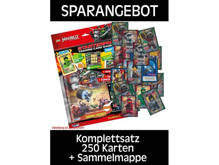 LEGO® Sammelkarte LEGO Ninjago Serie 3 Komplettsatz(250 Karten) + Sammelalbum Deutsch
