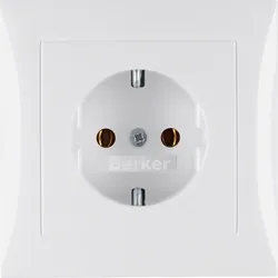 Berker SCHUKO-Steckdose pws/gl 47428989