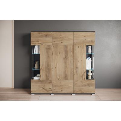 OTTO home "Kenia" 1 Stk. tlg. Modernes Highboard, mit Glastüren, Breite 135 cm