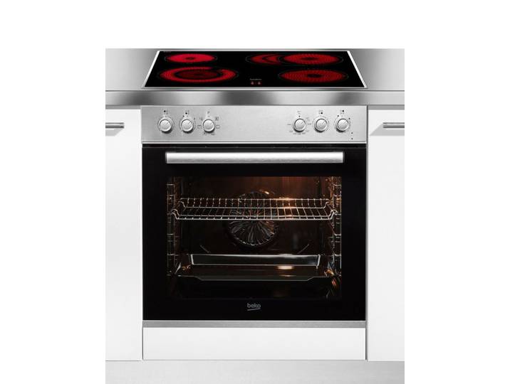 BEKO Elektro-Herd-Set Einbauherd-Set BBUE12020X, mit Teleskopauszug nachrüstbar, Hydrolyse, Gleichmäßige Heißluft für perfekte Ergebnisse dank Aeroperfect
