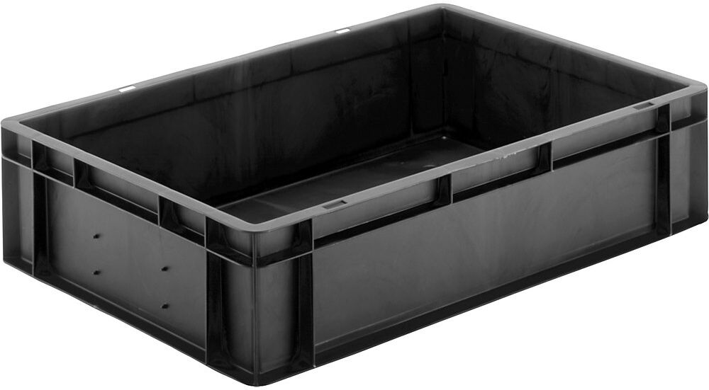 kaiserkraft ESD-Stapelkasten, aus Polypropylen, LxBxH 600 x 400 x 175 mm, VE 2 Stk