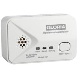 Gloria KO1 Kohlenmonoxid-Melder batteriebetrieben detektiert Kohlenmonoxid 002518.4000