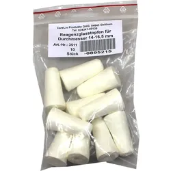 Reagenzglas-Stopfen 14-16.5Mm Durchmesser 10 ST