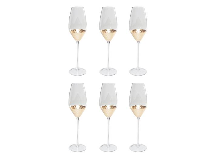 Glas KARE DESIGN Gobi , gold, B:7,5cm H:27cm, Glas, Trinkgefässe, Glas, Rotwein-, Sekt- oder Wasserglas