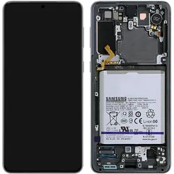 Samsung LCD-Display (Display, Samsung Galaxy S21), Mobilgerät Ersatzteile, Grau