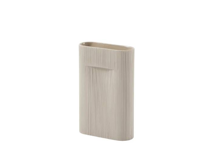Muuto - Ridge Vase, H 35 cm, beige