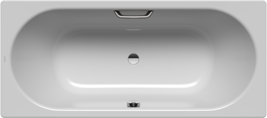 Kaldewei Classic duo Badewanne 291010110199 180x80cm, Griffloch, manhattan